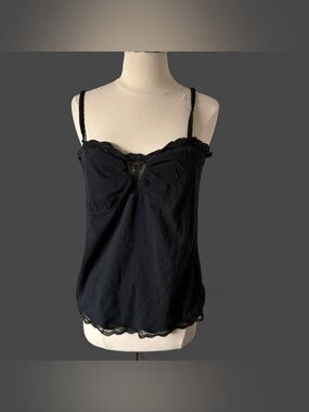 American Eagle black lace cami top Size XL #lace #lingerie